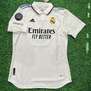 Real Madrid 22/23 Anthentic Home Jersey With Benzema 9 Printing